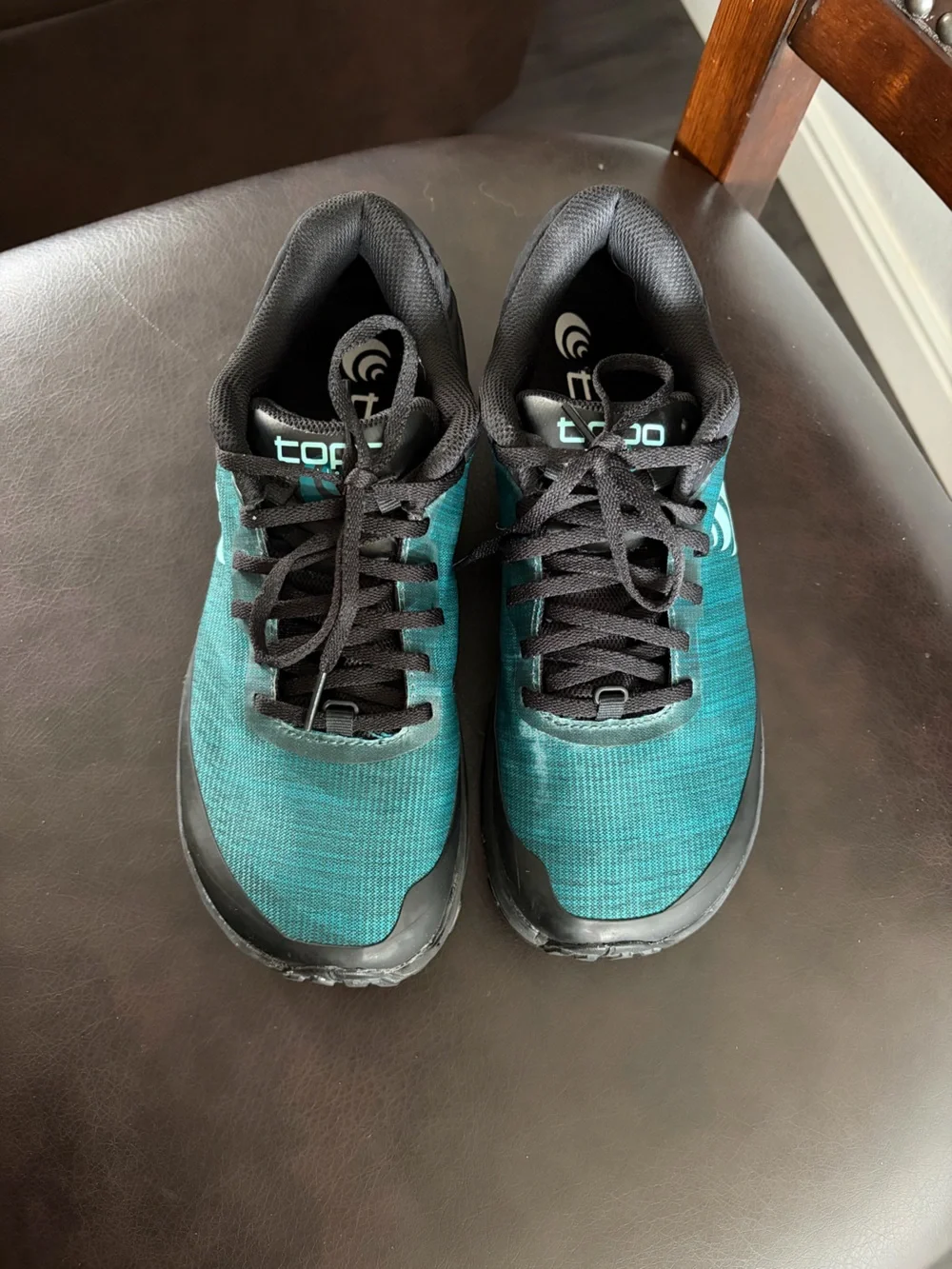 Topo Designs Teal and Black Women's Trail Sneakers